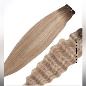 16” Hand Tied Weft Extensions By Kitsune